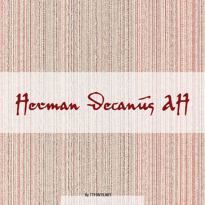 Herman Decanus AH example